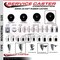 Service Caster 5'' Soft Rubber Swivel 1-1/4'' Expanding Stem Caster Set with Brake, 4PK SCC-EX20S514-SRS-PLB-114-4 - alternate 3